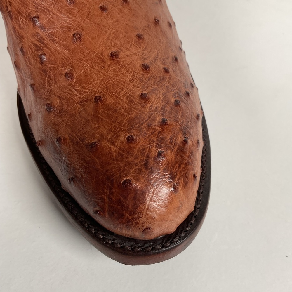 Lucchese 2000 Full Quill Ostrich Cowboy Boots | Barnwood | Exotic | Men’s 11 D - Picture 8 of 16